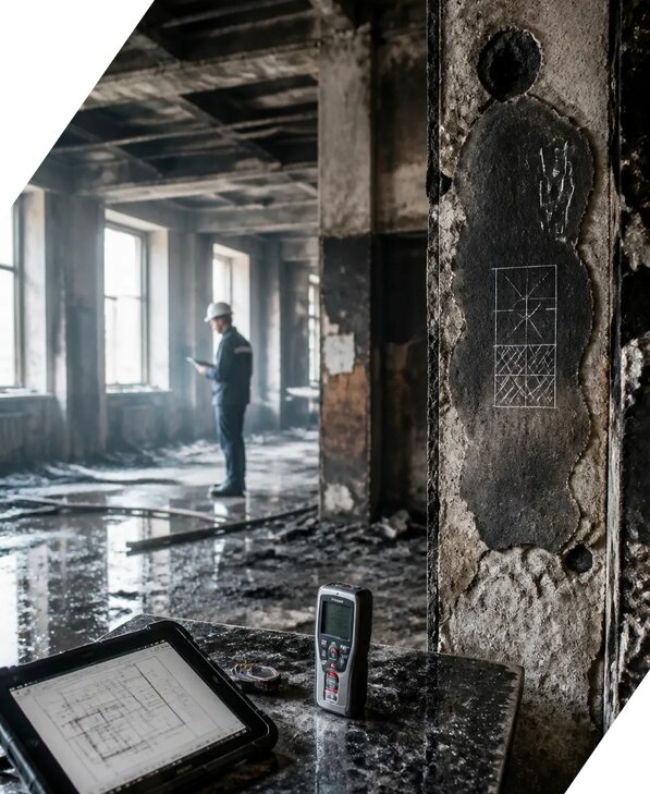 Обследование зданий после пожара в Александрове от 16067 р. | ЭкспертизаРоссия